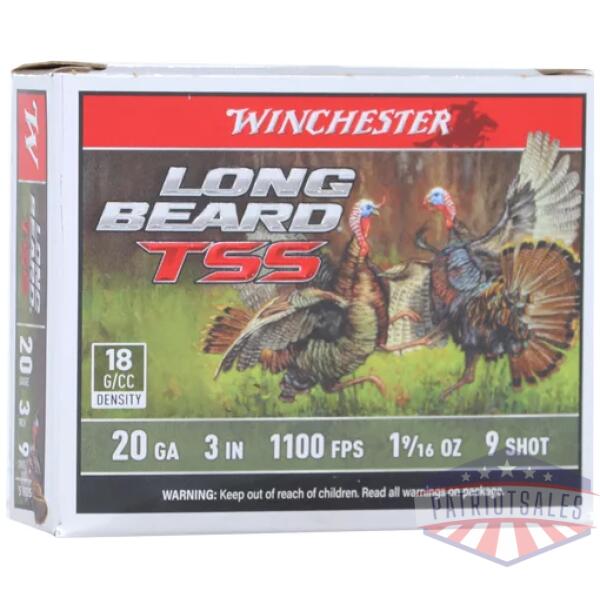WINCHESTER LONG BEARD TSS 20GA - 3" 1-5/8OZ #9  5RD 10BX/CS