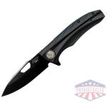 PDK-2B: Police Duty Knife, Grooved Grip, Black Blade