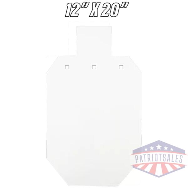 BASH TARGET AR500 SILHOUETTE - TWO-THIRD SIZE 12"X20"-3/8"