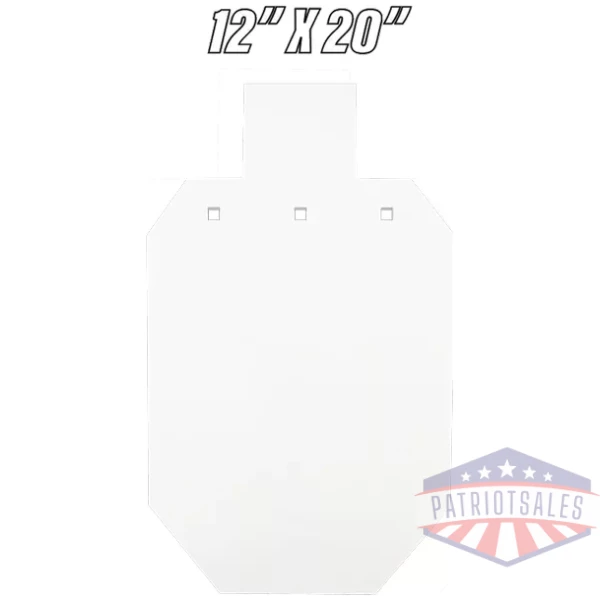 BASH TARGET AR500 SILHOUETTE - TWO-THIRD SIZE 12"X20"-3/8"