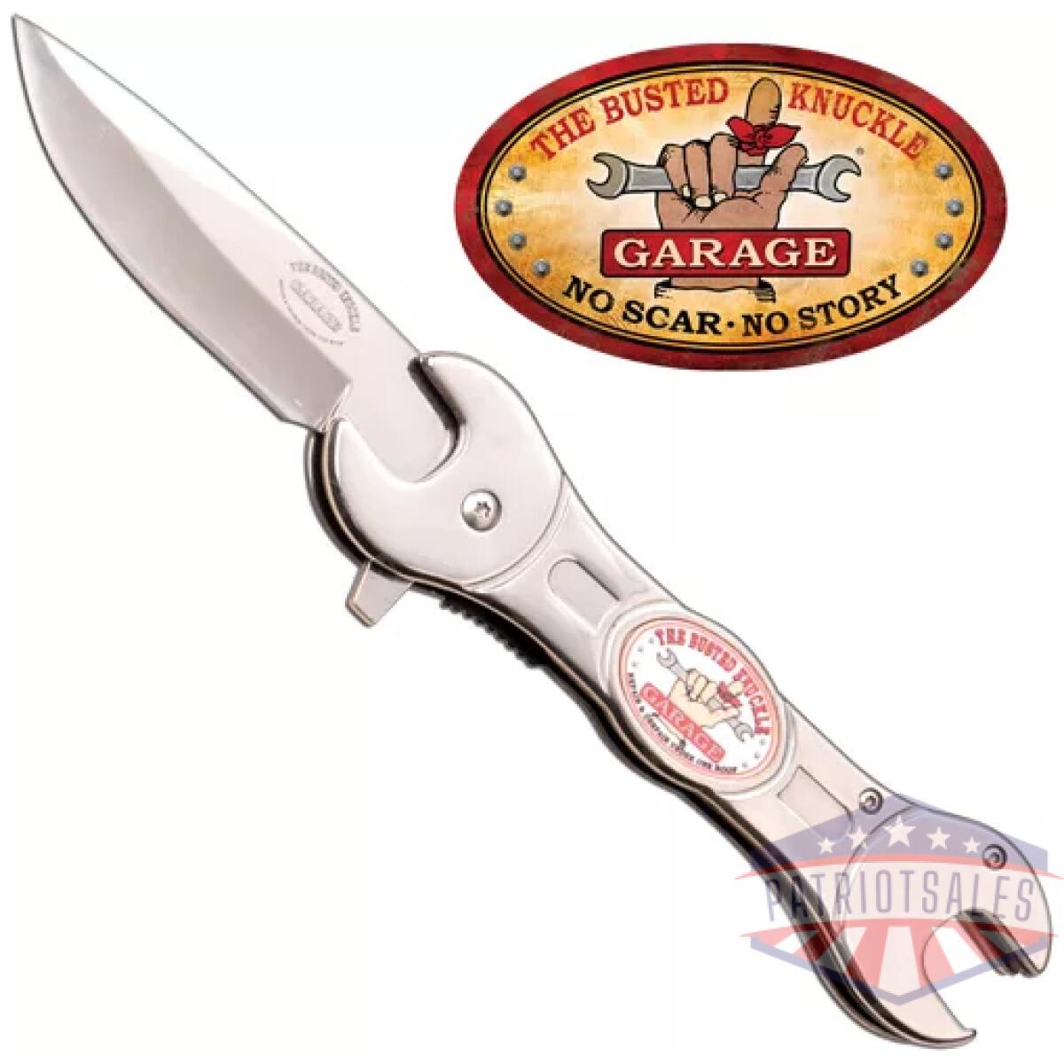 Mc busted knuckle 3" drop - point stainless/stainless - image 1