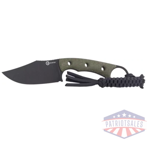 CIVIVI KNIFE MIDWATCH 3.39" - GREEN MICARTA/BLACK STNWSH