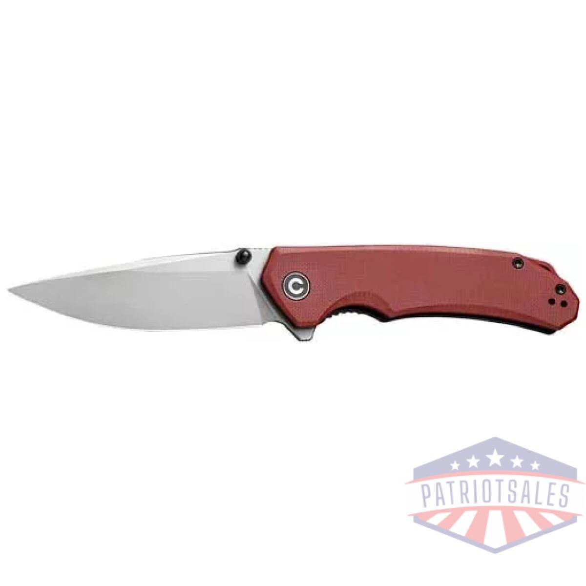 C2102b. Webp - civivi knife brazen 3. 46" - burgundy g10/stonewashed - c2102b