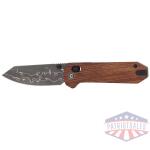 CIVIVI KNIFE YONDER 2.88" - GUIBOURTIA WOOD/DAMASCUS BLADE