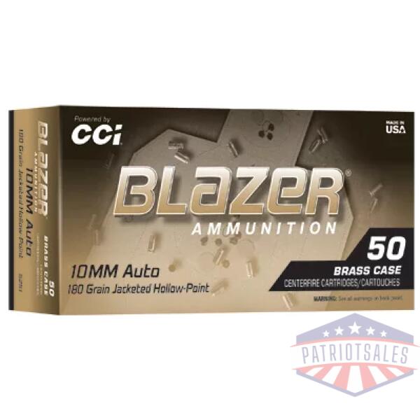BLAZER BRASS 10MM 180GR JHP 50/500