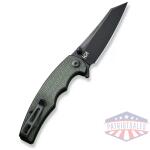 CIVIVI P87 Folder Flipper Knife Micarta Handle (2.90"" Nitro-V Blade) C21043-3