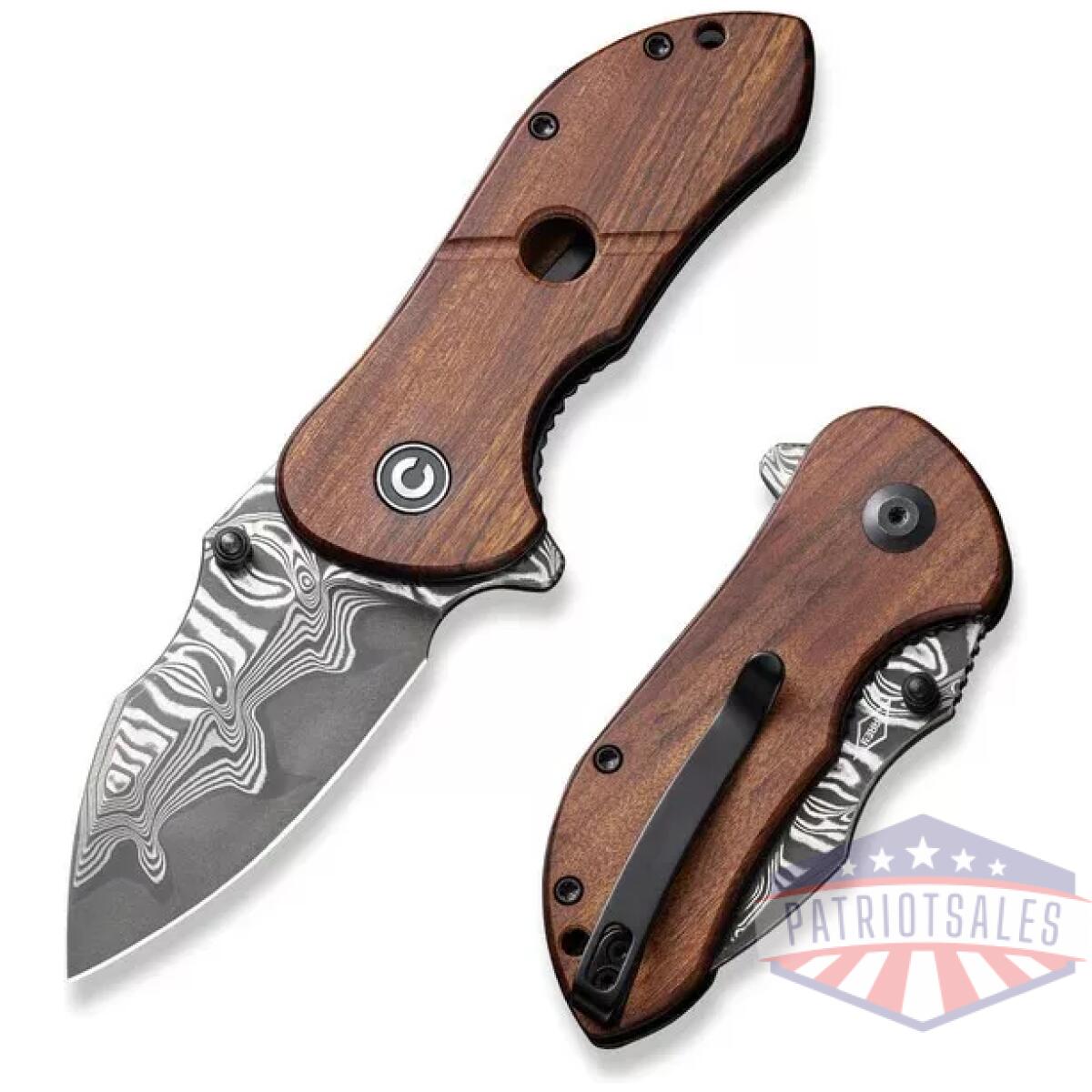 Civivi gordo flipper knife wood handle - image 1