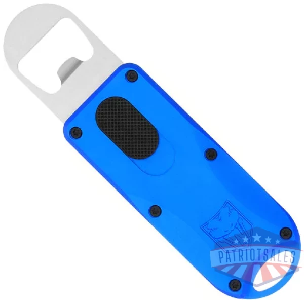COBRATEC OTF BOTTLE OPENER - BLUE 4.62" OAL W/LANYARD LOOP