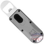 COBRATEC OTF BOTTLE OPENER - GREY 4.62" OAL W/LANYARD LOOP
