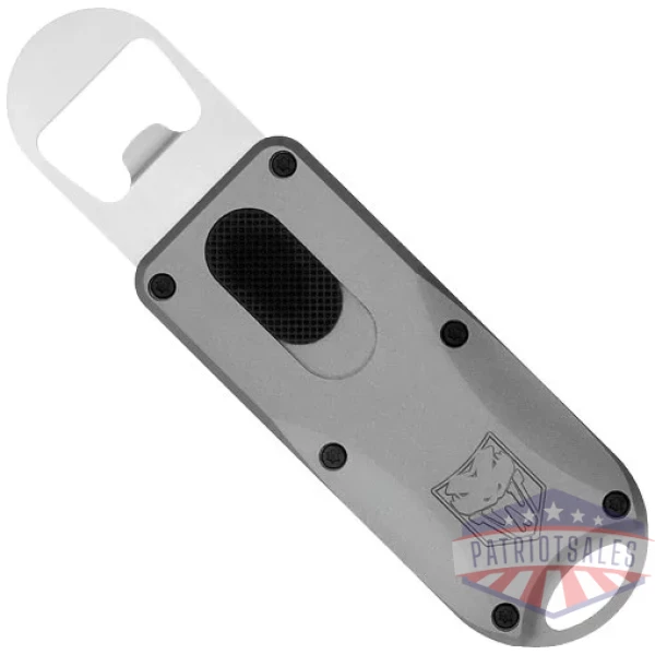 COBRATEC OTF BOTTLE OPENER - GREY 4.62" OAL W/LANYARD LOOP