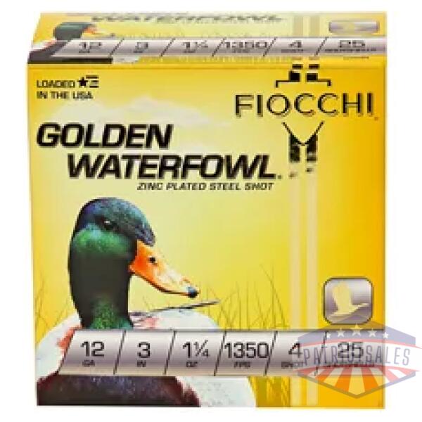 FIOCCHI 12GA #4 GOLDEN 25/250