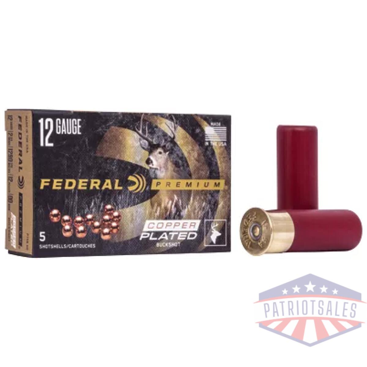 Fed prm vshok 12ga 2. 75 00 bck 5/250 - image 1