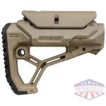 F.A.B. DEFENSE BUTTSTOCK AR-15 - /M4 FDE ADJ CHEEK PIECE