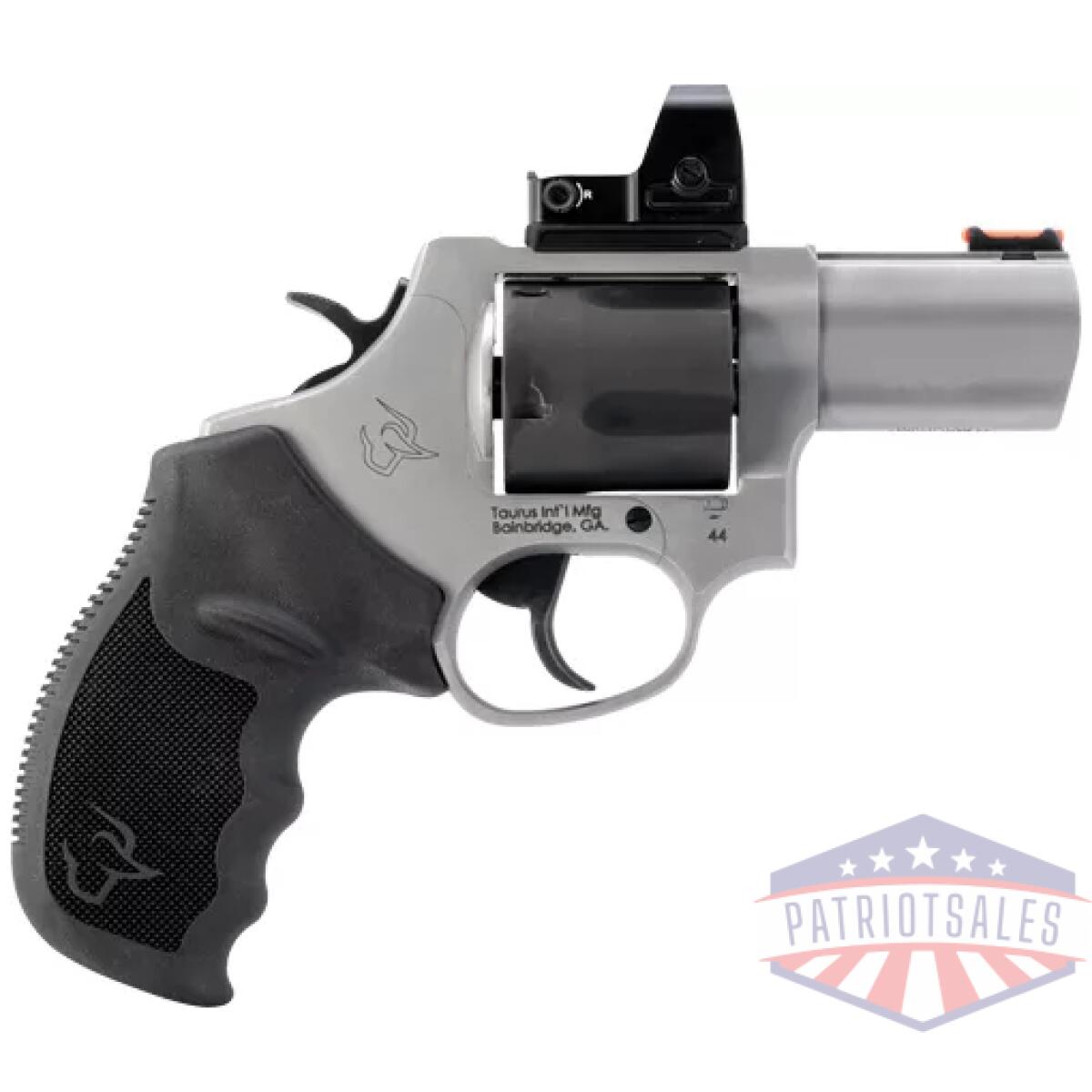 G244p0025tkrt. Webp - taurus tracker 44mag 2. 5" 5-sh - toro two tone ss rubber - g244p0025tkrt