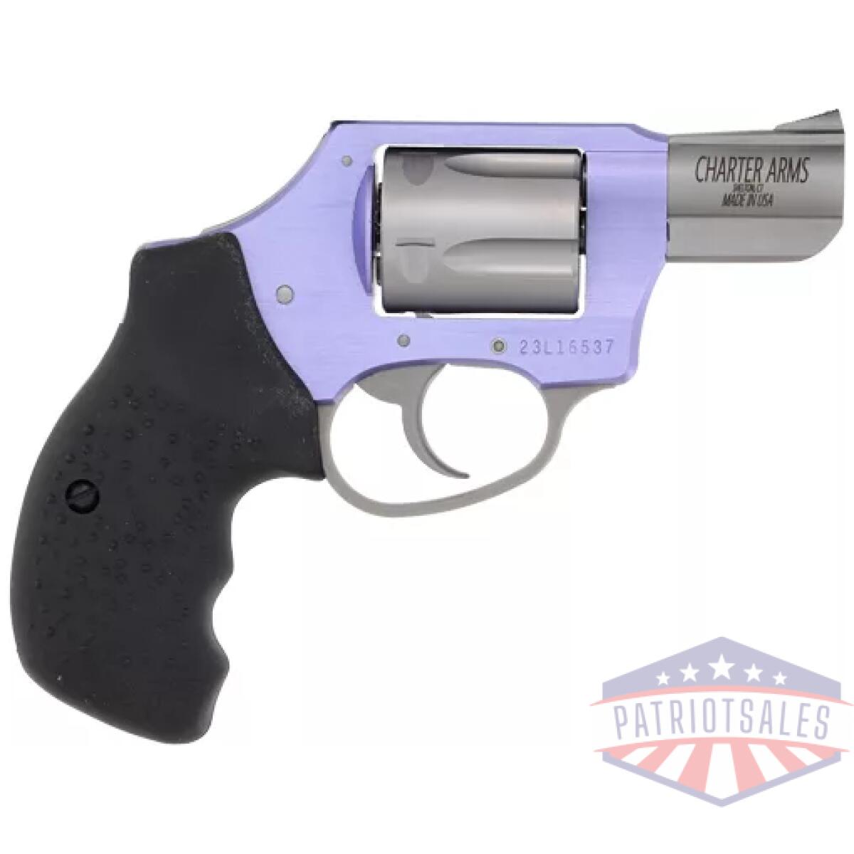 Charter arms lavender lady - 38spl 2" lavender/ss dao - image 1