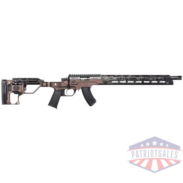 CHRISTENSEN MPR RIMFRE 22LR - 16" CF/CHASSIS BROWN ADJ FLDG