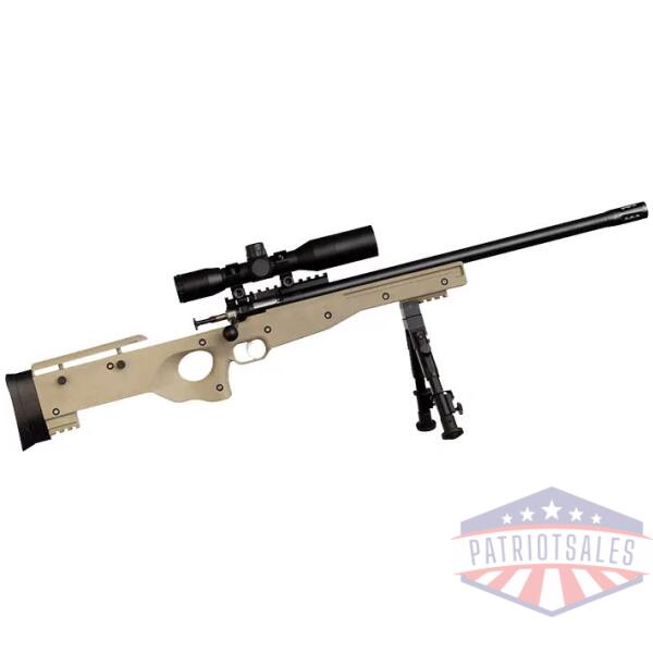 CRICKETT PRECISION RIFLE 22LR - BLUED/FDE THREADED W/SCOPE
