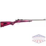 CRICKETT RIFLE G2 22LR - S/S PINK/BLACK LAMINATE