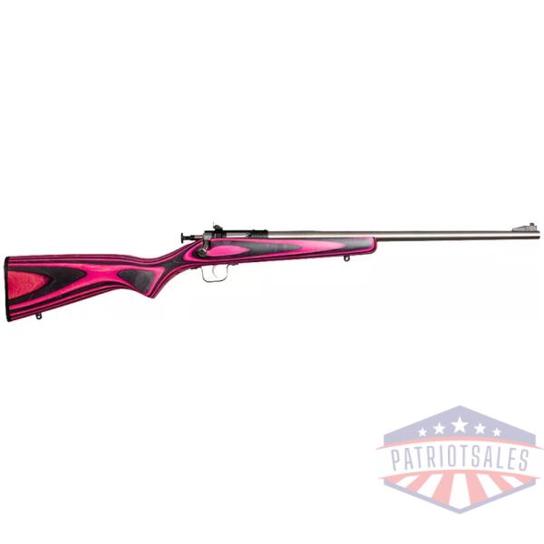CRICKETT RIFLE G2 22LR - S/S PINK/BLACK LAMINATE