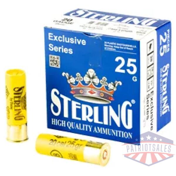 STERLING EXCLSV 20GA 2.75" #8 25/250