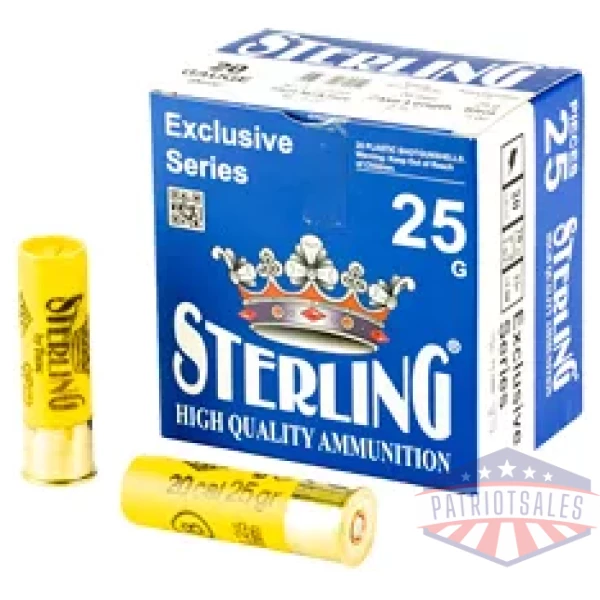 STERLING EXCLSV 20GA 2.75" #8 25/250
