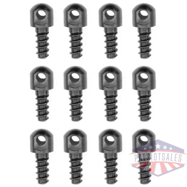 GROVTEC 1/2" WOOD SCREWS - 12-PACK BLACK