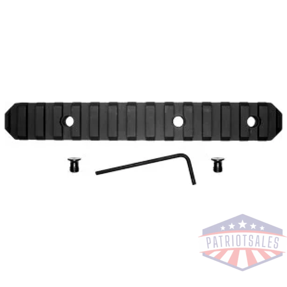 Gtsw230. Webp - grovtec rail section keymod - 6" 15 slot aluminum black - gtsw230