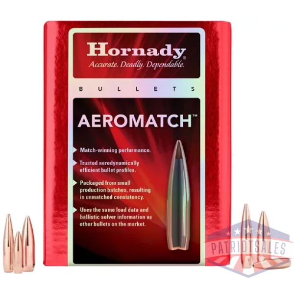 HORNADY BULLETS 30 CAL .308 - 168GR HPBT 500CT 6BX/CS