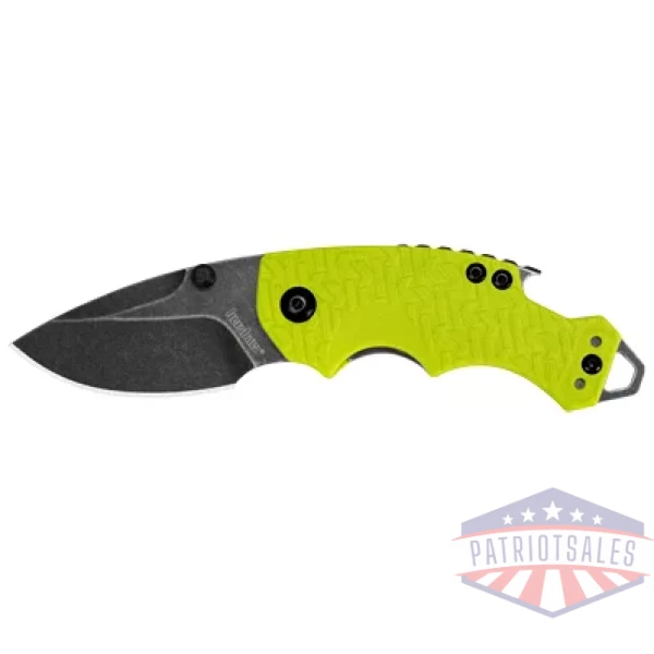 KERSHAW SHUFFLE 2.4" BLACKWASH LIME