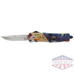 TEMPLAR KNIFE LARGE OTF EAGLE - 3.5" SILVER DROP POINT