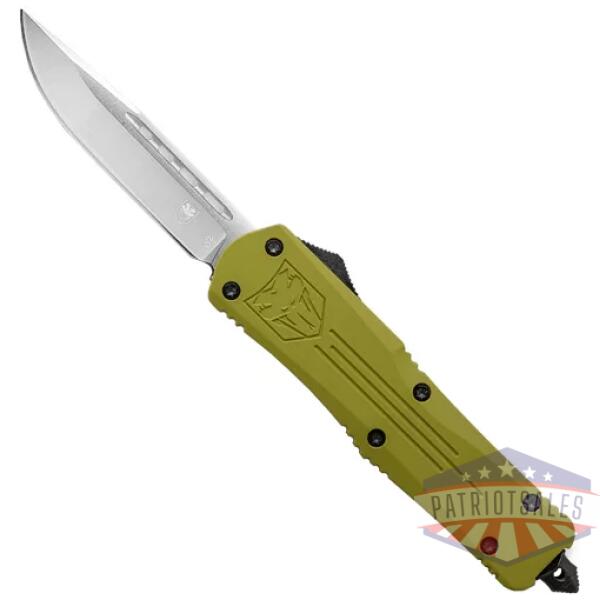 COBRATEC LARGE FS3 OTF ODGREEN - FANG 3.5" D2 STEEL DRP PNT