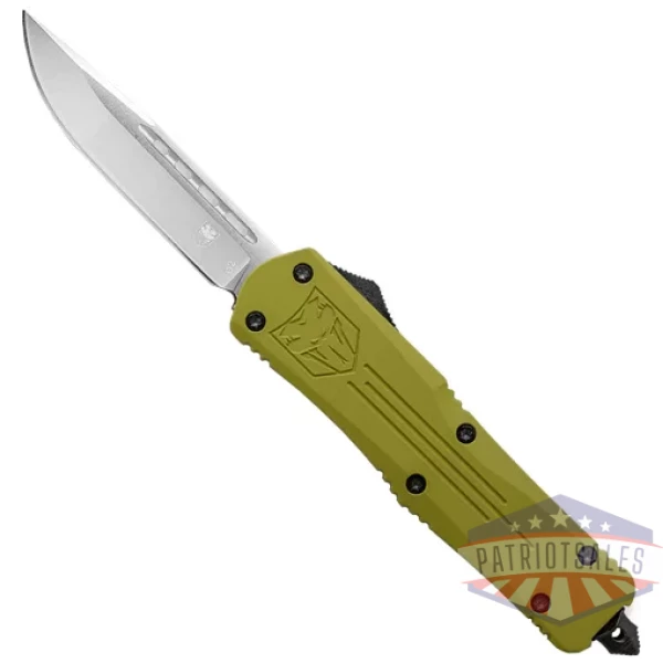 COBRATEC LARGE FS3 OTF ODGREEN - FANG 3.5" D2 STEEL DRP PNT