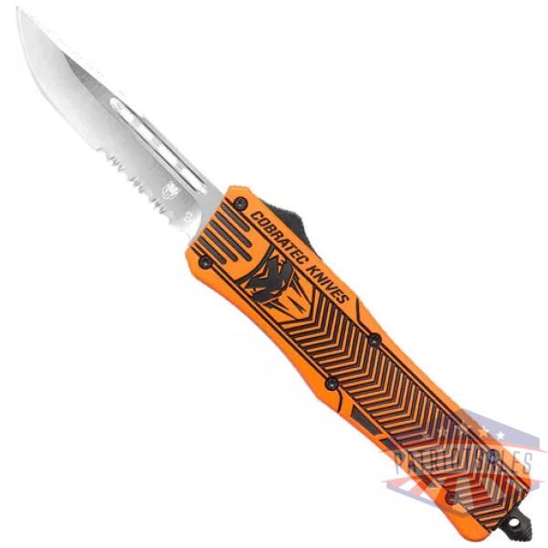 COBRATEC MEDIUM CTK1 OTF - HUNTER ORANGE 3" DROP SERRATED