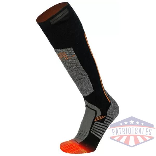 MOBILE WARMING MEN'S PRO - MERINO HEATED SOCKS GRAY LRG