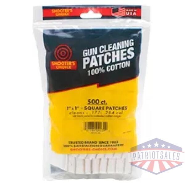 OTIS 1" SQ CLEANING PATCHES 500CT