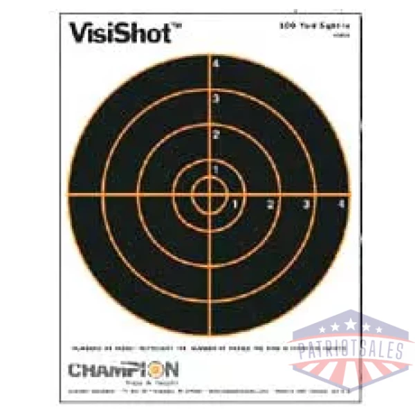 CHAMPION VISISHOT 8" BULLSEYE 10PK