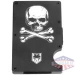 COBRATEC RFID JOLLY ROGER - ALUMINUM WALLET & MONEY CLIP