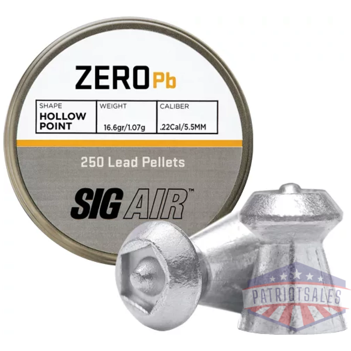 S15940. Webp - sig pellets 22 zero 16. 6gr - hp tip lead alloy 250 ct - s15940