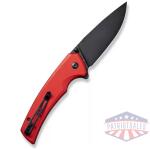 SENCUT Serene Flipper & Button Lock & Thumb Stud Knife Aluminum Handle (3.48"" D2 Blade) S21022B-2