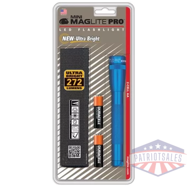 SP2P Mini Maglite Pro 2 AA-Cell LED Flashlight w/ Holster