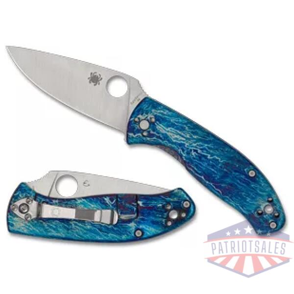SPYDERCO TENACIOUS TI DISRY BLU/SLV