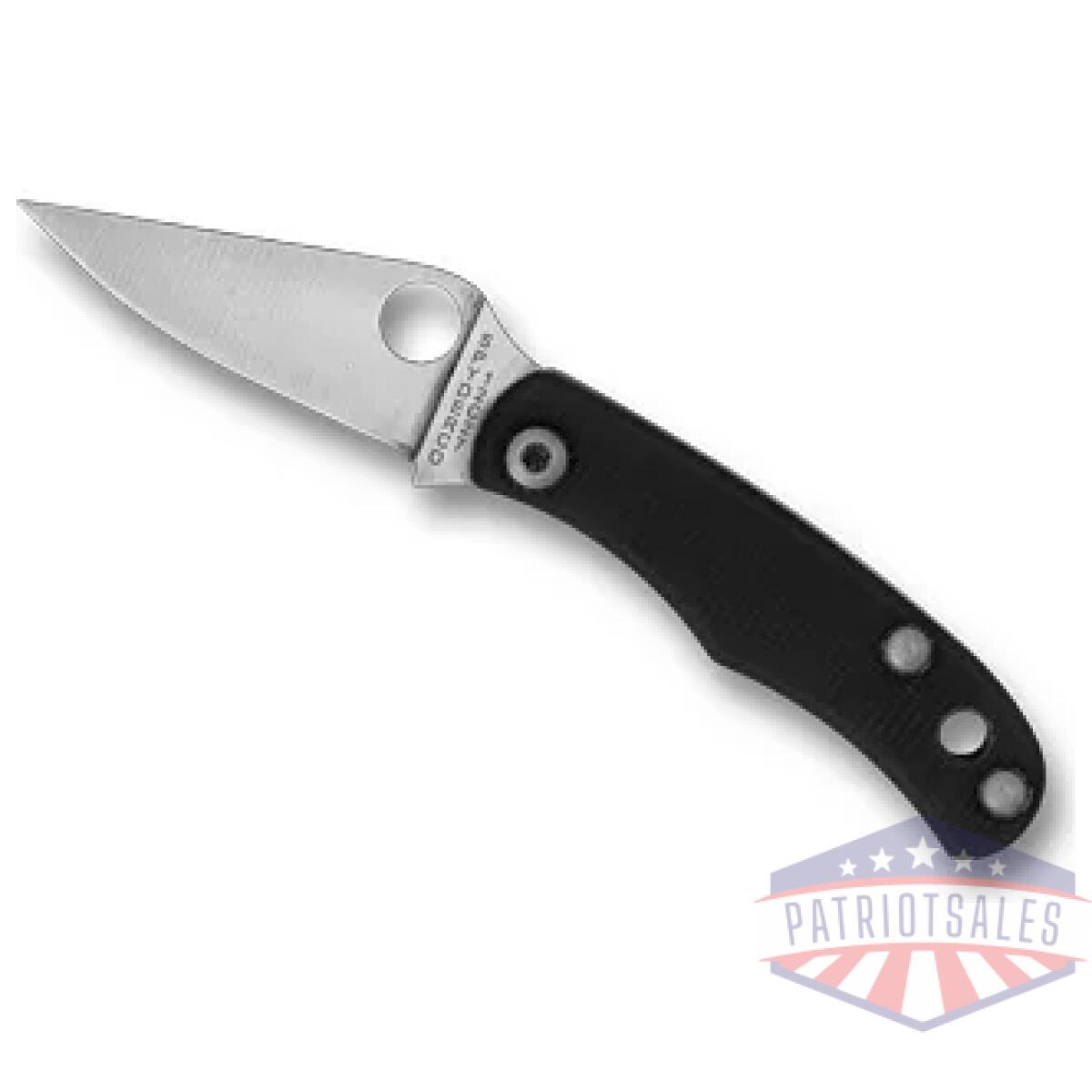 Spyc133gbkp_1. Webp - spyderco bug g-10 1. 27" black - spyc133gbkp 1