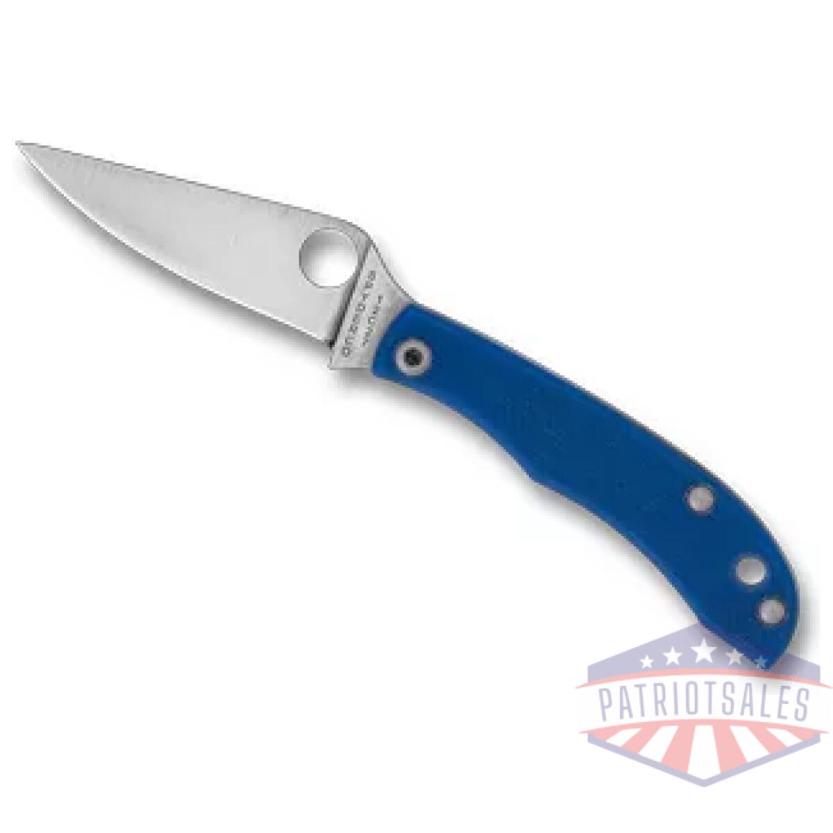 Spyc137gblp_1. Webp - spyderco honeybee g-10 1. 68" blue - spyc137gblp 1