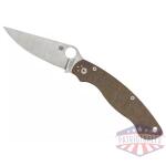SPYDERCO MILITARY 2 CPM BRN CANVAS