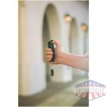 COPS Pepper Gel w/ Quick Release Whistle Keychain - Black