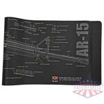 TEKMAT CUTAWAY RIFLE MAT AR15 BLK