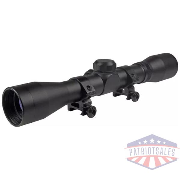TRUGLO SCOPE BUCKLINE 4X32MM - DUPLEX BLACK W/WEAVER RINGS