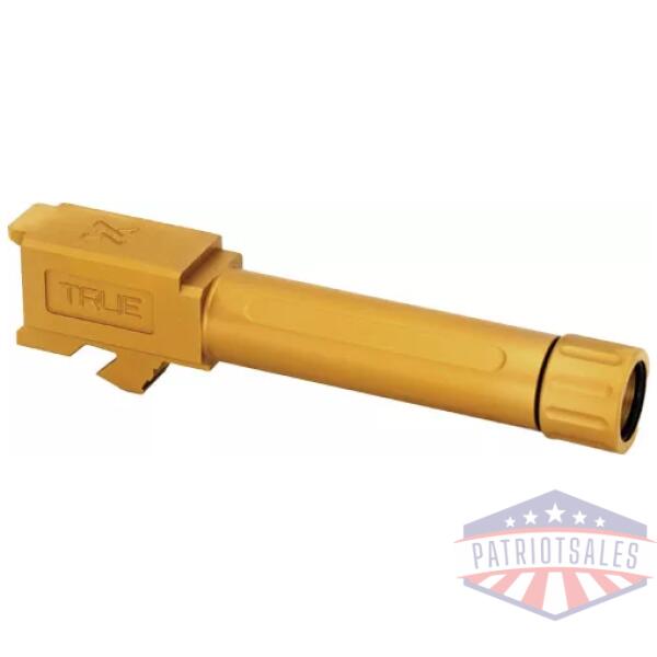 TRUE PRECISION FOR GLOCK 26 - BARREL THREADED GOLD TIN