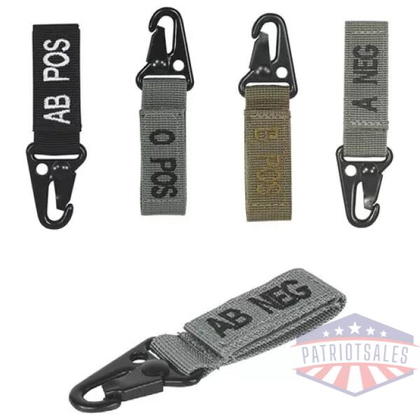 Embroidered Blood Type Tags (O-)