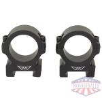 WARNE VAPOR HORIZ 1" SCOPE RINGS MED